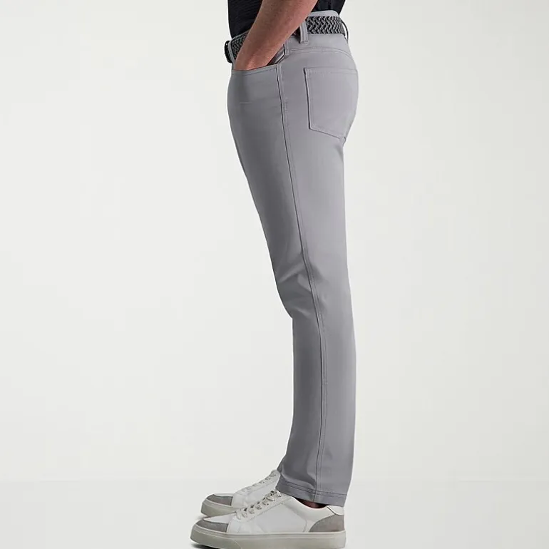 Haggar Sport Knit 5-Pocket Mens Straight Fit Flat Front Pant