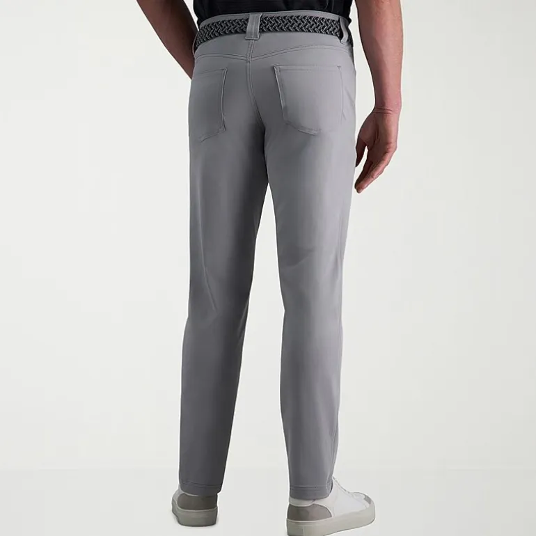 Haggar Sport Knit 5-Pocket Mens Straight Fit Flat Front Pant