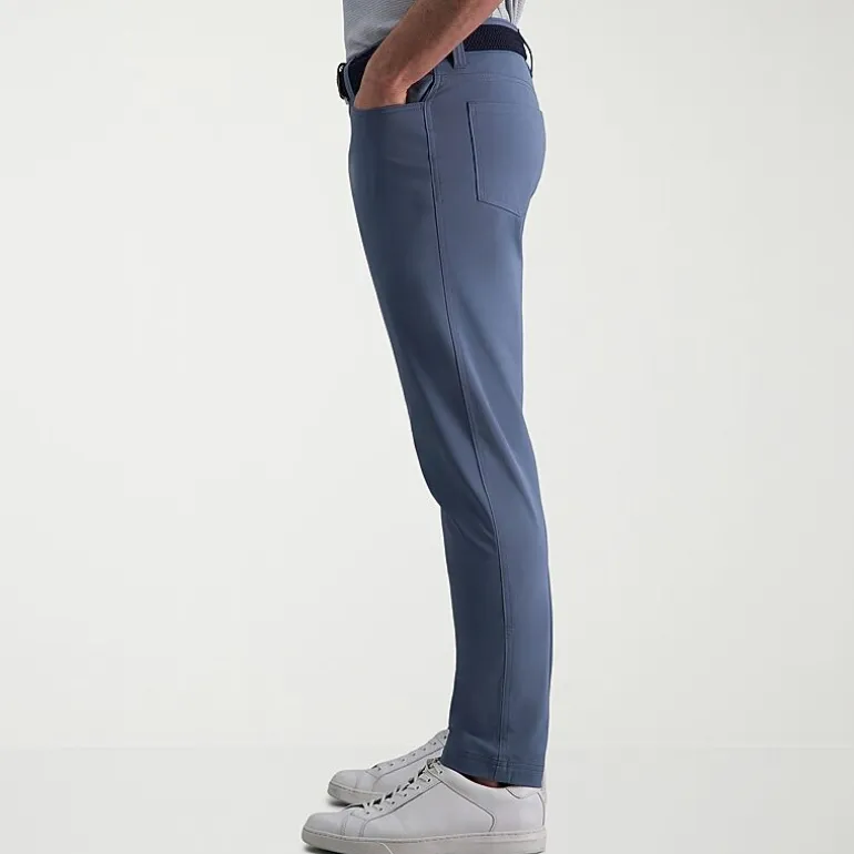 Haggar Sport Knit 5-Pocket Mens Straight Fit Flat Front Pant
