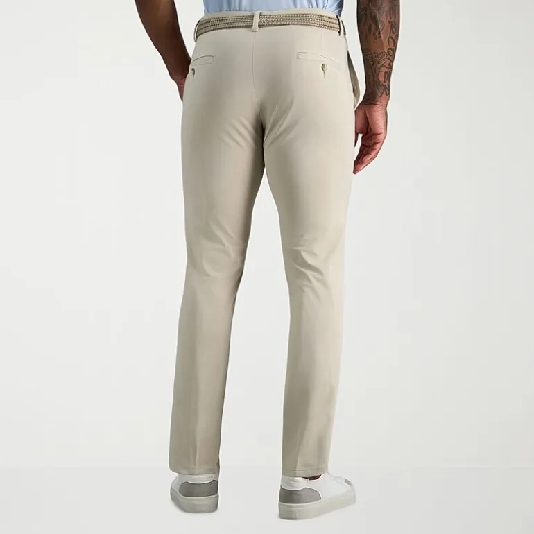 Haggar Sport Mens Athletic Fit Flat Front Pant
