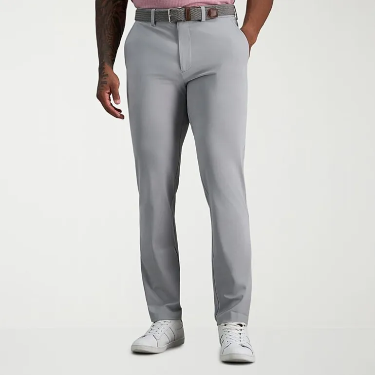 Haggar Sport Mens Athletic Fit Flat Front Pant