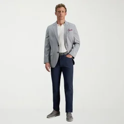 Haggar Sport Performance Nylon 5-Pocket Mens Straight Fit Flat Front Pant