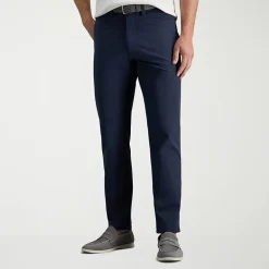 Haggar Sport Performance Nylon 5-Pocket Mens Straight Fit Flat Front Pant