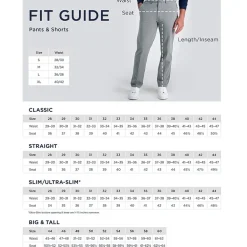 Haggar Sport Performance Nylon 5-Pocket Mens Straight Fit Flat Front Pant
