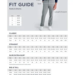 Haggar Sport Performance Nylon 5-Pocket Mens Straight Fit Flat Front Pant