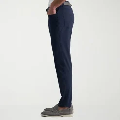 Haggar Sport Performance Nylon 5-Pocket Mens Straight Fit Flat Front Pant