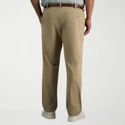 Haggar Sport Travel Performance Mens Straight Fit Big and Tall Flat Front Pant