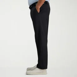 Haggar Sport Travel Performance Mens Straight Fit Big and Tall Flat Front Pant