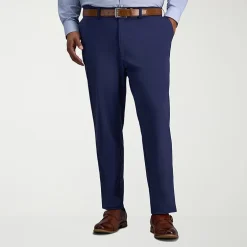 Haggar Sport Travel Performance Mens Straight Fit Big and Tall Flat Front Pant