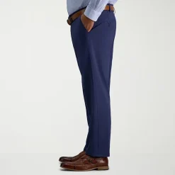 Haggar Sport Travel Performance Mens Straight Fit Big and Tall Flat Front Pant