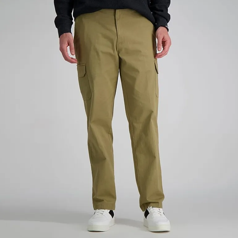 Haggar Stretch Comfort Cargo Mens Stretch Fabric Classic Fit Cargo Pant