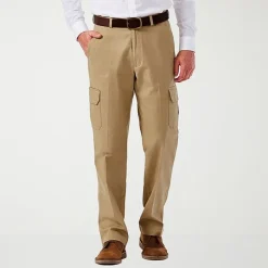 Haggar Stretch Comfort Cargo Mens Stretch Fabric Classic Fit Cargo Pant