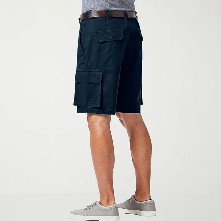 Haggar Stretch Comfort Cargo Stretch Tech Mens 10" Stretch Fabric Cargo Short