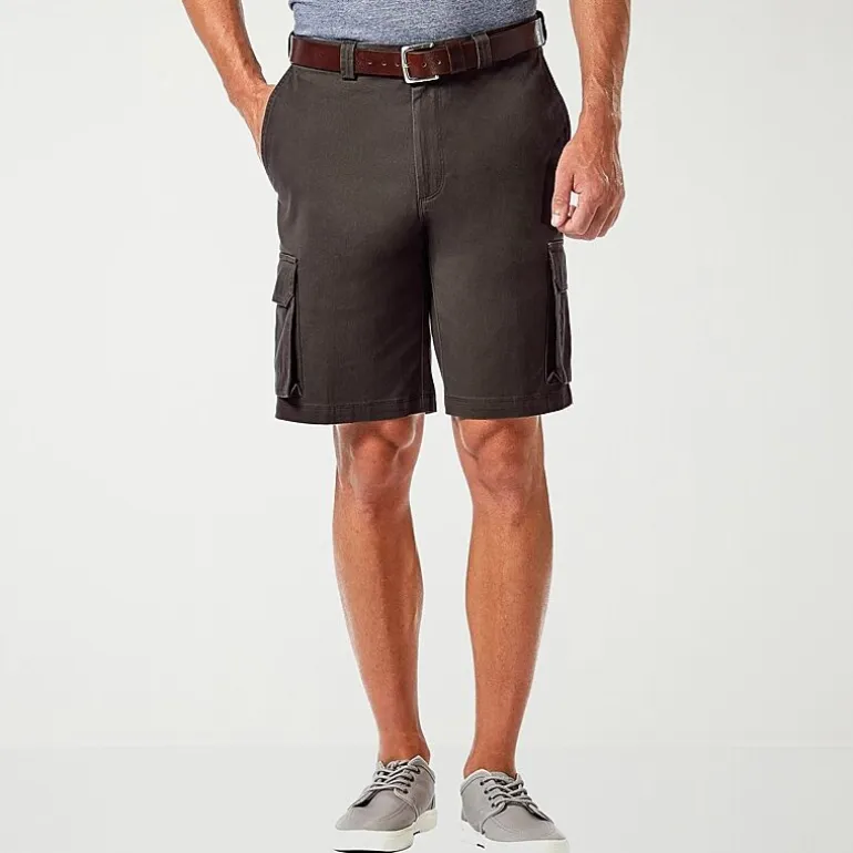 Haggar Stretch Comfort Cargo Stretch Tech Mens 10" Stretch Fabric Cargo Short