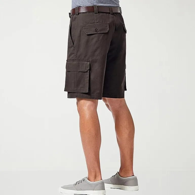 Haggar Stretch Comfort Cargo Stretch Tech Mens 10" Stretch Fabric Cargo Short