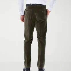 Haggar Stretch Corduroy Mens Classic Fit Flat Front Pant