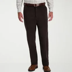 Haggar Stretch Corduroy Mens Classic Fit Flat Front Pant