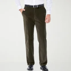 Haggar Stretch Corduroy Mens Classic Fit Flat Front Pant