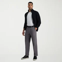 Haggar Stretch Corduroy Mens Classic Fit Flat Front Pant