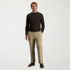 Haggar Stretch Corduroy Mens Classic Fit Flat Front Pant