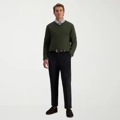 Haggar Stretch Corduroy Mens Classic Fit Flat Front Pant
