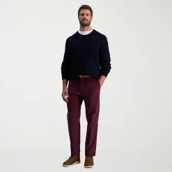 Haggar Stretch Corduroy Mens Classic Fit Flat Front Pant