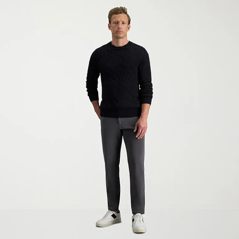 Haggar The Active Series City Flex 5 Pocket Cotton Traveler Mens Comfort Waistband Straight Fit Flat Front Pant