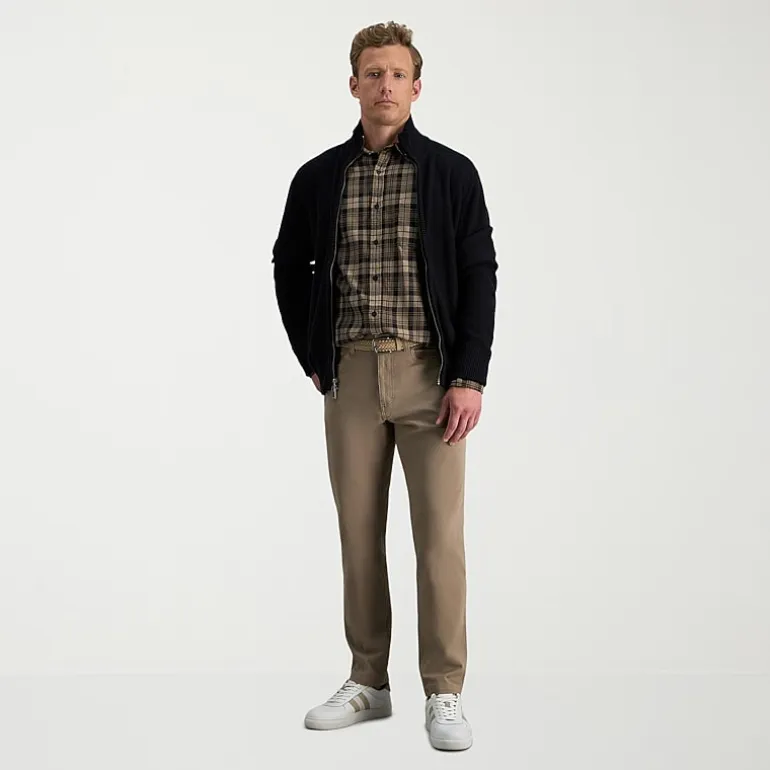 Haggar The Active Series City Flex 5 Pocket Cotton Traveler Mens Comfort Waistband Straight Fit Flat Front Pant