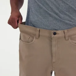 Haggar The Active Series City Flex 5 Pocket Cotton Traveler Mens Comfort Waistband Straight Fit Flat Front Pant