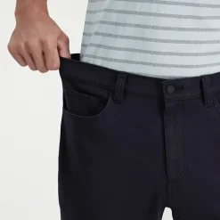 Haggar The Active Series City Flex 5 Pocket Cotton Traveler Mens Comfort Waistband Straight Fit Flat Front Pant