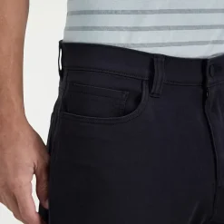 Haggar The Active Series City Flex 5 Pocket Cotton Traveler Mens Comfort Waistband Straight Fit Flat Front Pant