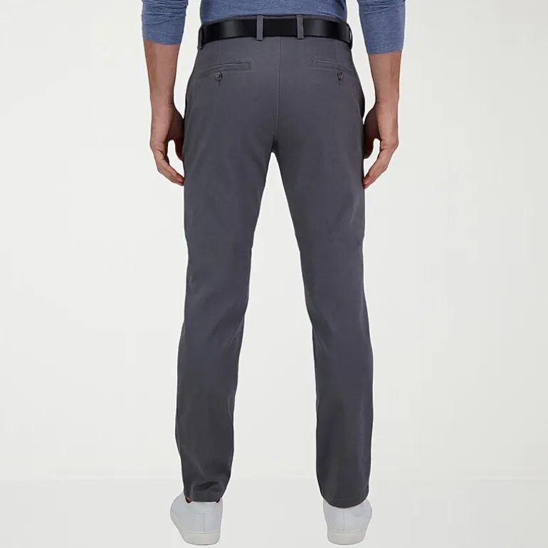 Haggar The Active Series City Flex 5 Pocket Cotton Traveler Mens Comfort Waistband Straight Fit Flat Front Pant