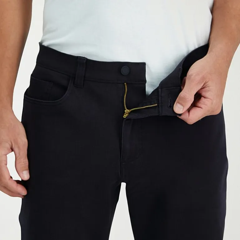 Haggar The Active Series City Flex 5 Pocket Cotton Traveler Mens Comfort Waistband Straight Fit Flat Front Pant