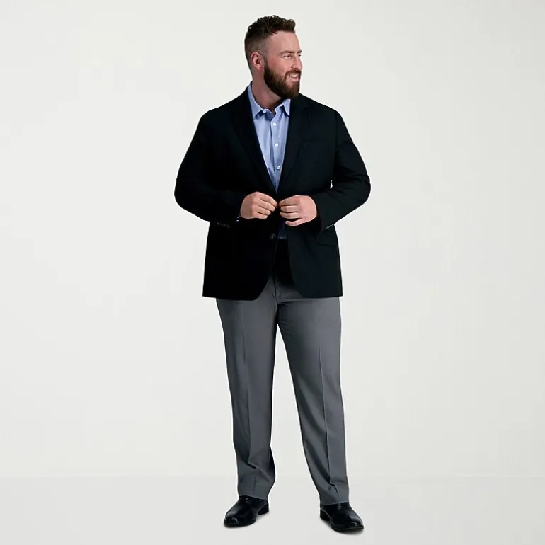 Haggar The Active Series Mens Big and Tall Stretch Fabric Classic Fit Sport Coat