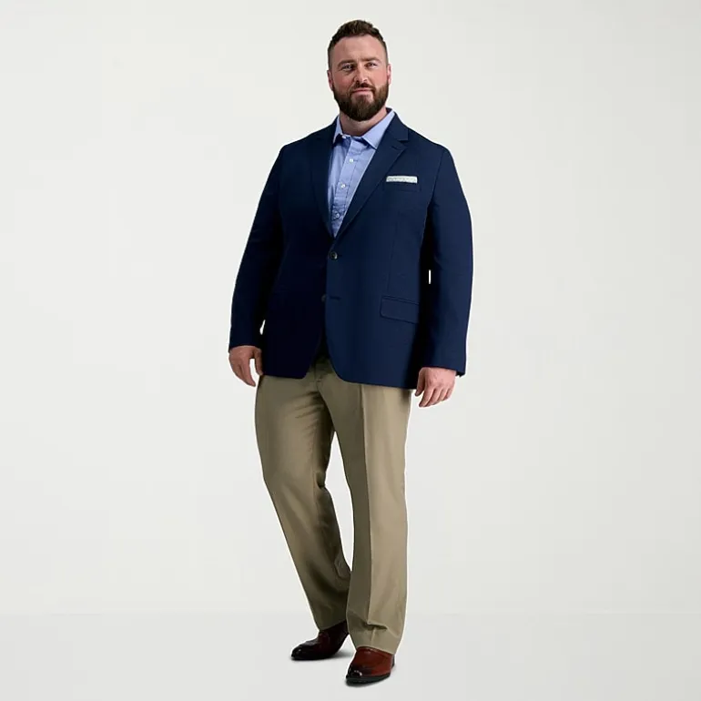 Haggar The Active Series Mens Big and Tall Stretch Fabric Classic Fit Sport Coat
