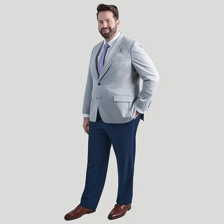 Haggar The Active Series Mens Big and Tall Stretch Fabric Classic Fit Sport Coat