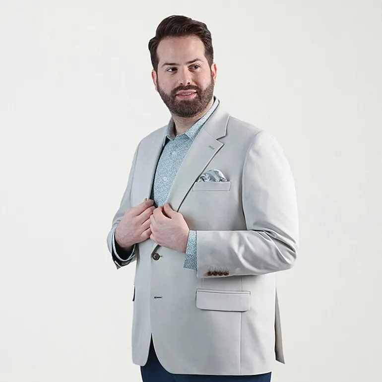 Haggar The Active Series Mens Big and Tall Stretch Fabric Classic Fit Sport Coat