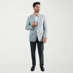 Haggar The Active Series Tailored Mens Stretch Fabric Modern Fit Sport Coat