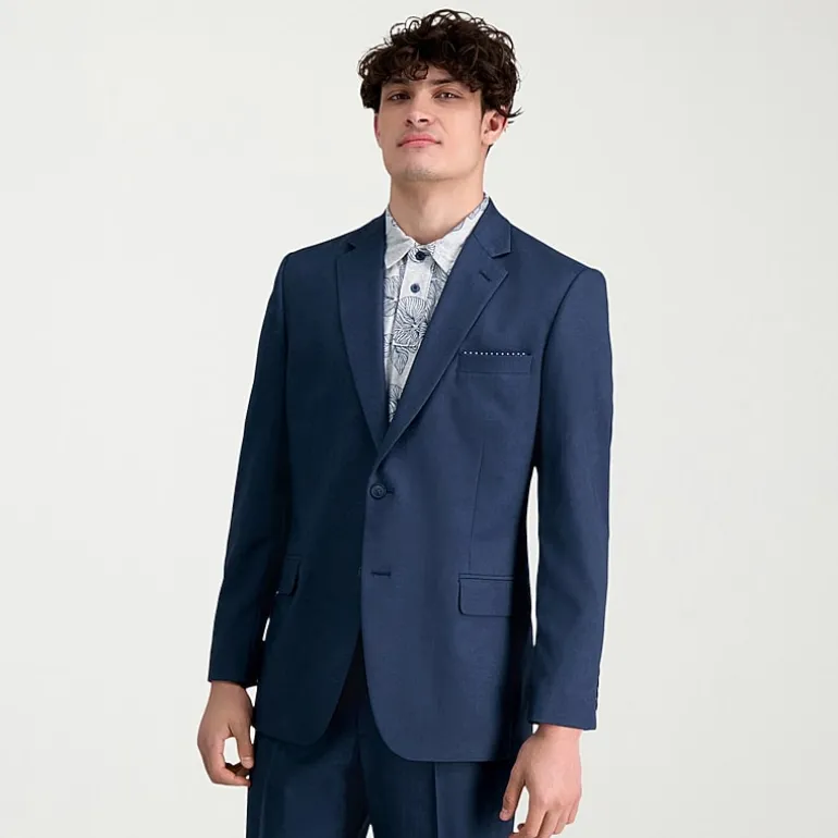 Haggar Travel Performance Tailored Mens Stretch Fabric Modern Fit Suit