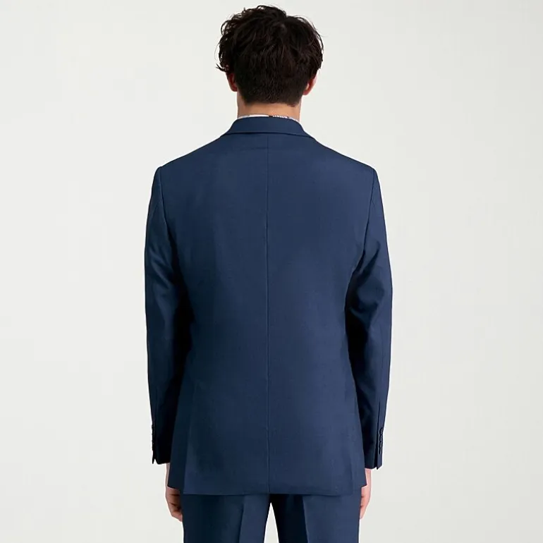 Haggar Travel Performance Tailored Mens Stretch Fabric Modern Fit Suit