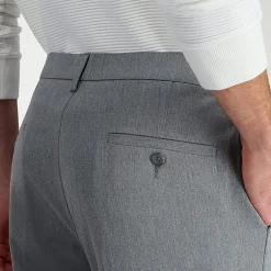 Haggar Wrinkle Free Performance Khaki Mens Comfort Waistband Slim Fit Flat Front Pant