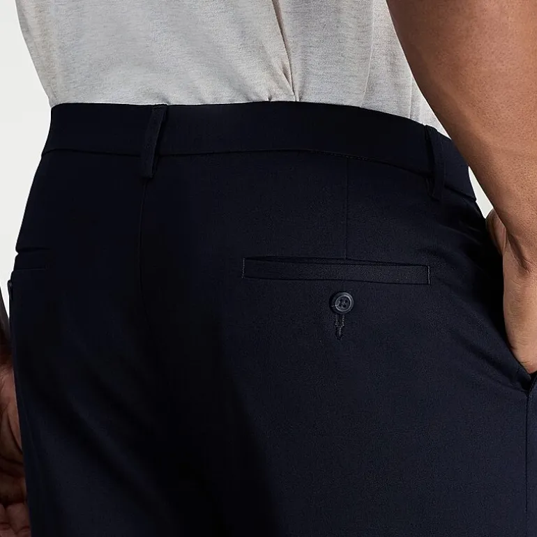 Haggar Wrinkle Free Performance Khaki Mens Comfort Waistband Slim Fit Flat Front Pant
