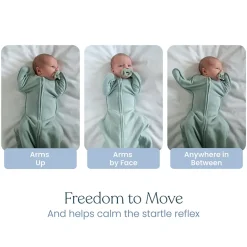 HALO SleepSack SwaddleStretch, Arms Up or Extended Arms, 0 – 3 months, 0.5 TOG