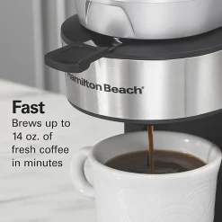 Hamilton Beach The Scoop Single Serve Coffee Maker with Removable Reservoir