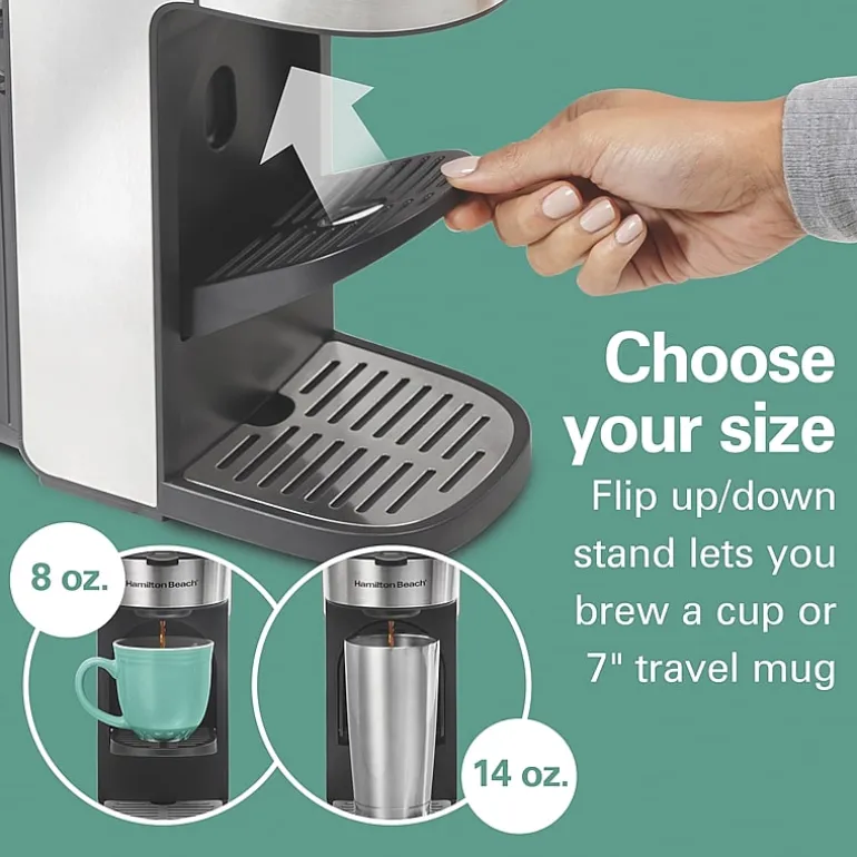 Hamilton Beach The Scoop Single Serve Coffee Maker with Removable Reservoir