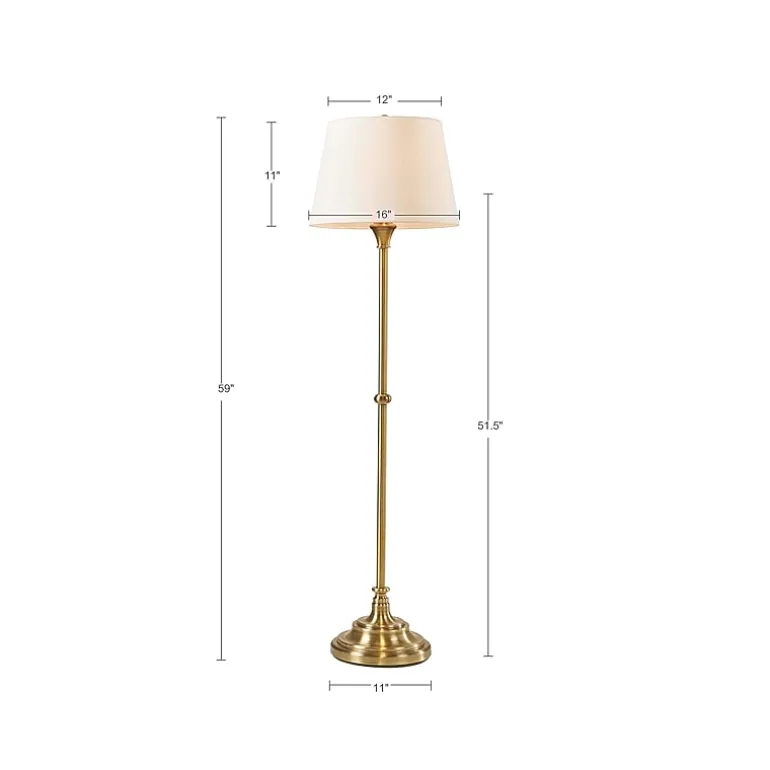 Hampton Hill 59"H Aelorian Floor Lamp