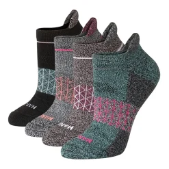 Hanes Absolute Active Heel Tab Womens 4 Pair No Show Socks