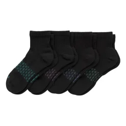 Hanes Absolute Active Womens Breathable 4 Pair Quarter Ankle Socks
