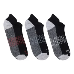 Hanes Absolute Heel Tab Mens Multi-Pack 3 Pair No Show Socks