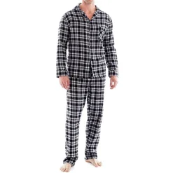 Hanes Big and Tall Mans Mens Flannel Pajama Set